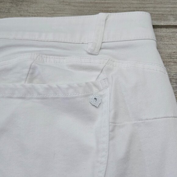 Democracy Ab Solutions White Denim Booty Lift Plus Bermuda Shorts 22W - Picture 5 of 7